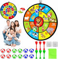Dart Board for Kids Ages 4-8 - 29" Double-Sided Dart Board with Sticky Balls and Darts,Boys Toys for Ages 8-13,Valentines Day Gifts for 7 8 9 10 11 12 13 14 Year Old, Indoor/Outdoor Party Game Toys