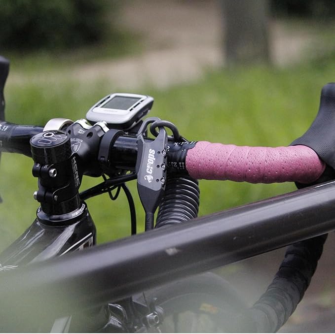 Bike Lock Cable, Q5-COCON 6ft Black, 3-Digit Resettable Combination Cable Lock, Compact Design, Easy to Carry, Bicycle Lock Cable