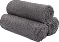 HOMEXCEL Gym Towels 3 Packs, (16x27 inches) Highly Absorbent Yoga Towel, Ultra Soft Hand Towels for Daily Use, Fast Drying Microfiber Workout Towels for Gym, Spa, Fitness, Camping, Hotel