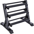 3-Tier Dumbbell Rack Multilevel Weight Storage Organizer for Home Gym, Weight Rack for Dumbbells, Kettlebells, 1100LBS(Rack Only)