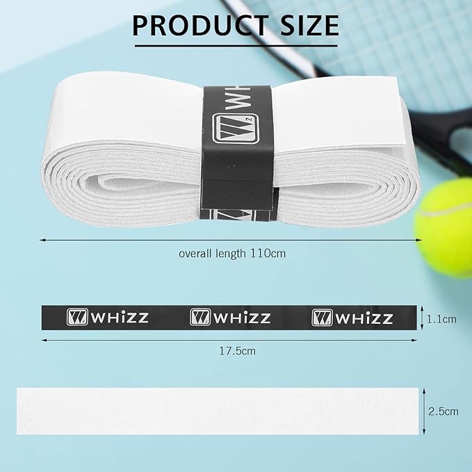 Jerify 24 Pieces Tennis Racket Grip Tape, Precut Badminton Racket Overgrips Tape with Velvety Comfort for Anti Slip and Absorbent Grip