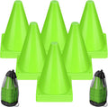 Leelosp 48 Pack 7" or 9" Plastic Traffic Cones Agility Field Marker Soccer/Safety/Sports/Training Cones for Skating Basketball Football Practice Drills Themed Party Decorations