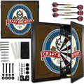 THOUSAND OAKS BARREL CO. | Personalized Dartboard & Cabinet Set with 6 Steel Tip Darts