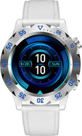 KAVVO Oyster Urban Smart Watch for Men, 46mm Fitness Smartwatch with Blood Oxygen Heart Rate Sleep Monitor, Multiple Sports Modes Tracker for Android iOS Phones (Raw White)