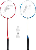 Franklin Sports Badminton Racket + Birdie Set - Replacement Badminton Equipment for Kids + Adults - 2 Player - 4 Player Badminton Racket Sets