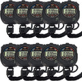 Multi-Function Electronic Digital Sport Stopwatch Timer, Large Display with Date Time and Alarm Function,Suitable for Sports Coaches Fitness Coaches and Referees (10pack)