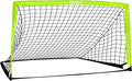 5×3 6x4 9x5 FT Portable Kids Soccer Goal for Backyard, Foldable Soccer Practice Net with Carrying Bag for Toddler Youth Adult Pop Up Soccer Training Equipment Indoor and Outdoor Sports Game