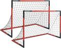 KAIHAOWIN Soccer Goal 3'x2.5'|6'x4'|8'x6'|10'x6.6'-Steel Frame Goal Post All Weather Soccer Net-Quick Assembly Training Sports Soccer Goals for Backyard Indoor Outdoor-Heavy Duty Metal Soccer Goals
