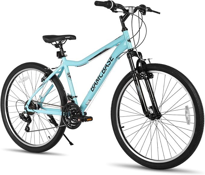 Hiland Adult 26 Inch Mountain Bike, Mens and Womens Bicycle with 21 Speed, High-Carbon Steel Frame Mountain Bicycle, Sport MTB for Men Women