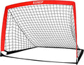 5×3 6x4 9x5 FT Portable Kids Soccer Goal for Backyard, Foldable Soccer Practice Net with Carrying Bag for Toddler Youth Adult Pop Up Soccer Training Equipment Indoor and Outdoor Sports Game