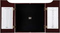 Viper Hudson Sisal/Bristle Steel Tip Dartboard Cabinet, Mahogany Finish