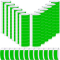 Tudomro 12000 Pcs Paper Wristbands for Events Arm Hand Lightweight Neon Colored Concert Party Wristbands Adhesive Paper Bracelets Waterproof(Green)
