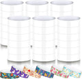 600 Packs Paper Wristbands for Events Neon Party Wristbands Colored Waterproof Paper Club Arm Bands Lightweight Identification for Concert Bar Entrance Admission(White)