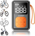 Mini Bike Pump, 150 PSI Portable Bicycle Pump with Gauge, 3X Faster & Auto Stop & Brushless Motor, Electric Bike Tire Pump with Presta and Schrader Valve for Road Bike, MTB, Motorcycle, Ball,etc