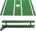 Baseball Hitting Mat, Home Plate Mat with Anti-Slide Rubber Back, 6’ x 4’ | 10’ x 3.8‘ | 12‘ x 6’ Portable Batters Box Turf Mat Baseball for Hitting Practice - Indoor and Outdoor Use