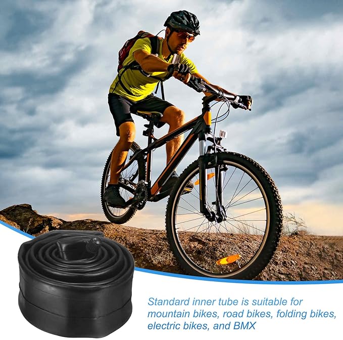 HARFINGTON Inner Tubes Width Rubber Bicycle Tubes with Standard Valve for MTB Mountain Dirt Bike