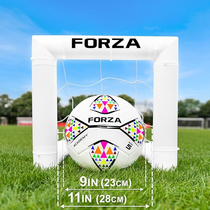 Forza Backyard Soccer Goals [9 Sizes] | Ultra-Durable uPVC Weatherproof Kids Soccer Goals | Quick Assembly – Every Goal Counts!