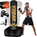Freestanding Punching Bag for Adult Teens, 70" Heavy Punching Bag with Boxing Gloves and Electric Air Pump for Beginners Kickboxing Training MMA Muay Thai Fitness Office Home Gym