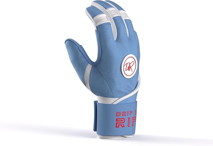 Drip & Rip Baller Series - Youth Batting Gloves + Adult Batting Gloves - for Softball and Baseball - Long Cuff Style for Men and Youth
