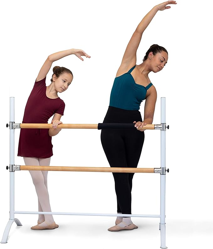 LeStage Ballet Barre - Portable Freestanding Adjustable Training Barre - Pro Series with Foam Protector and Elastic Stretching Strap