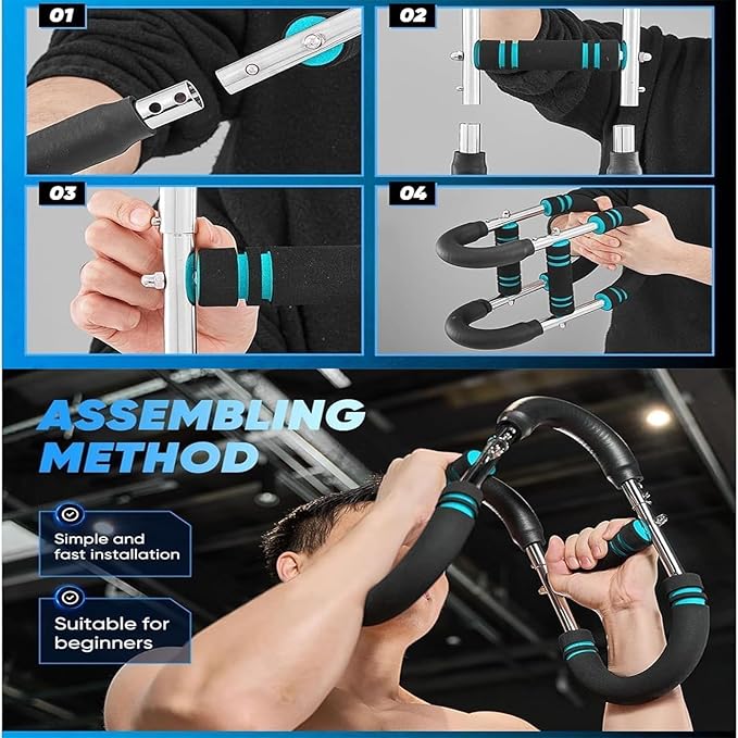 Twister Arm Trainer,Arm Trainer for Men, Adjustable Chest Workout Equipment,Chest Trainer, Shoulder Muscle Training,Wrist & Forearm Strengtheners, Portable Home Fitness Equipment