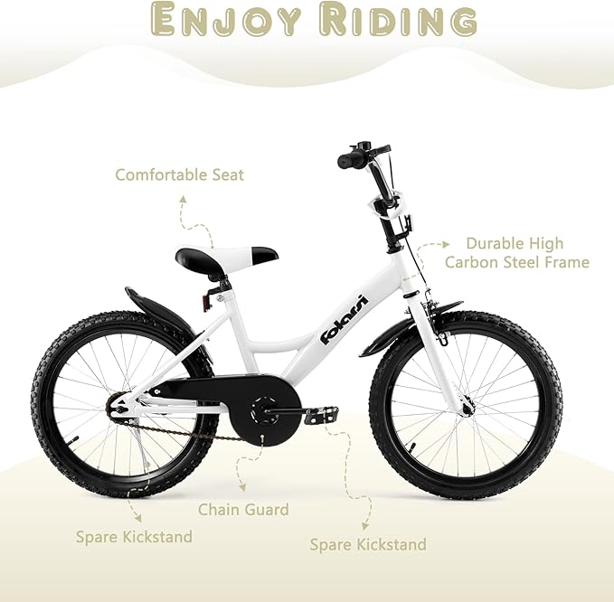Kids Bike 14 16 18 Inch Bicycle for 3-9 Years Boys Girls Bike，Children's Bicycle with Bell Training Wheels, Multiple Colors