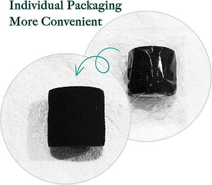 125 Rolls Self Adhesive Bandage Wrap 2 inch Cohesive Bandage Wrap Stretch Bandages Wraps Tape Elastic Self-Adherent Tape for Wrist Ankle Sports Swelling Sprains （Rich Color）