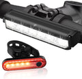 Bright Bike Light Set for Night Riding, LED Bicycle Light High Beam Low Beam, USB-C Rechargeable Bicycle Headlight Set, Waterproof Bike Headlight and Taillight for Adult Kid Mountain