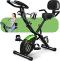 Caromix Folding Exercise Bike, 5 in 1 Stationary Magnetic Cycling Bicycle Upright Indoor Cycling Bike for Home Workout 330LB Capacity