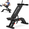 Adjustable Incline Decline Weight Bench for Home Gym, 1000LBS FID Ab Workout Bench with Leg Roller Attachment and Handle for Reverse Crunch, Bench Press, Sit Up and Abs Curl