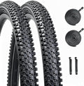 Mountain Bike tire, 24x1.95/26x1.95 Folding Replacement Bicycle Tires with Tire Levers and Tire Tubes, 24''/26'' Mountain Bicycle Tire for MTB Off-Road Bicycle Cycling