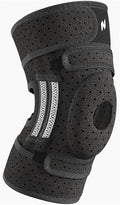 NEENCA ELITE Knee Brace for Men & Women - Open-Back Knee Support with Side Stabilizers & Patella Support for Meniscus Tear, Arthritis Pain, Injury Recovery, Running, Sports (Black, Large)