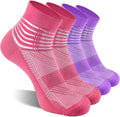 IRAMY Compression Ankle Support Socks Coolmax Wicking Cushioned Athletic Plantar Fasciitis Relief Men Women 2/3/6 Pairs