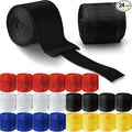 Junkin 12 Pairs 98.4 Inch Boxing Hand Wraps Sports Hand Wraps for MMA Boxing Stretch Mexican Style Hand Wraps for Men Women Martial Arts Boxing MMA Kickboxing Muay Thai
