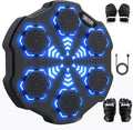 EPHESPORT Music Boxing Machine with Adult & Kids Gloves, Large Size Wall Mounted Electronic Bluetooth Punching Target for Adults | Teens | Kids, 9 Speed ＆ Modes, Fun Chrismas Gifrs for Family