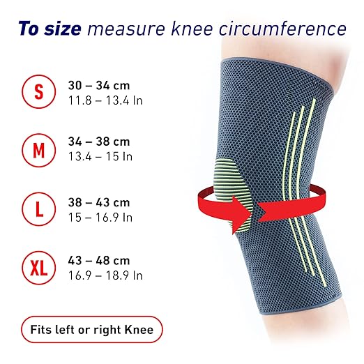 Neo-G Knee Compression Sleeve for Sports - Breathable, Lightweight, Elastic Knee Sleeve for running, Compression Knee Sleeve for knee pain, Meniscus Tear, Sprains, Strains, Injury Recovery - XL