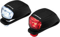 Schwinn Quick Wrap Bike Light Set, LED, 40 or 11 Lumen, Easy to Attach Headlight and Taillight, Tool-Free Install, Battery Operated, for City and Road Riding