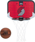 Franklin Sports NBA Team Over The Door Basketball Hoop - Kids Indoor Mini Basketball Hoop with Basketball - NBA Fan Shop Mini Hoop for Bedroom & Office