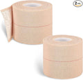 Nuanchu 2 Rolls Adhesive Elastic Tape Bandage Tape Wrap Flexible Stretch Bandages for Sports Ankle, Knee and Wrist Sprains(Beige,2 Inch Wide)