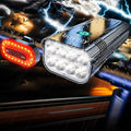 Bike Lights for Night Riding, 10000mah Bike Lights 30H+ Runtime, Super Bright LED USB Rechargeable Headlight and Taillight, IPX6 Waterproof Bicycle Light【2025 Upgrade Combination】