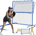 Pickleball Practice Rebounder Net for Dink Volley Solo Training Equipment, 7.9FT or 6FT 2in1 Mini Pickleball Net Portable Trainer for Outdoor Driveway Backyard Indoor Garage, Easy Setup & Storage