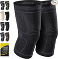 CAMBIVO 2 Pack Knee Brace, Knee Compression Sleeve Support for Men and Women, Knee Pads for Running, Hiking, Meniscus Tear, Arthritis,Joint Pain Relief (Slate Blue,X-Large)