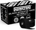 Hampton Adams | Official BJJ Partner | As Seen on Shark Tank | Bulk Athletic Sports Tape (32-Pack, 45ft) | Easy Tear & No Sticky Residue | Strong Support for Athletes Trainers Injury Wraps