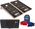 Tailgating Pros Cornhole Board Set w/Bean Bags and Carrying Case - 4'x2' Corn Hole Toss - Tournament and Lightweight Options - Optional LED Lights