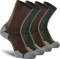 CWVLC Crew Hiking Socks, Cushion, Moisture Wicking, Arch Compression Boot Socks