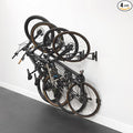 StoreYourBoard SwivelStow Bike Storage Rack 4 Pack, 2 MTB & 2 Road & Gravel Bike Wall Mounts, Heavy Duty Bike Hanger, No-Lift Bike Wall Mount for Garage Bike Storage, Holds 70 lbs, Patent-Pending
