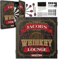 THOUSAND OAKS BARREL CO. | Personalized Dartboard & Cabinet Set with 6 Steel Tip Darts