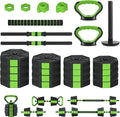 3-In-1 Octagonal Adjustable Dumbbell Set, 44/88LBSFree Weights Dumbbells with Anti-Slip Handle for Men & Women, Versatile Dumbbells Set of 2 with Connector, Perfect for Home Gym