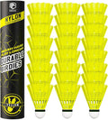Badminton Birdies - Nylon Bedminton Shuttlecocks for Softball/Baseball Batting Training - Highly Stable & Durable Shuttle Balls for Indoor and Outdoor Matches