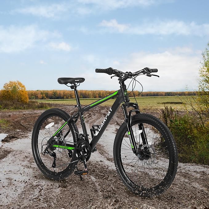 24/26/27.5 Inch Wheels Mountain Bike Shimano 21 Speeds with Mechanical Disc Brakes Aluminum/High-Carbon Steel Frame Suspension MTB Bikes Mountain Bicycle for Adult & Teenagers